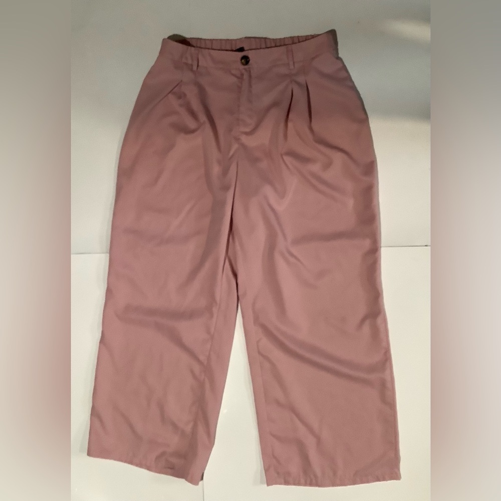SHEIN Curve Mauve Pleated Trousers